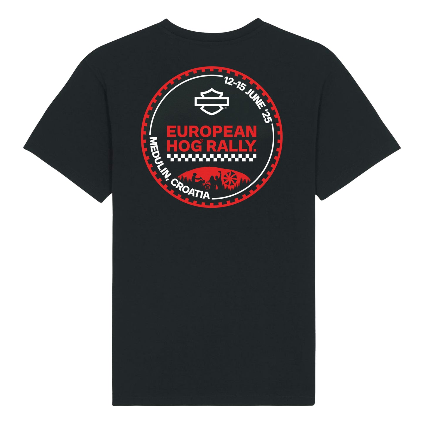 European HOG Rally T-Shirt - BLACK