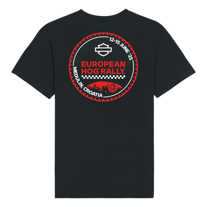 European HOG Rally T-Shirt - BLACK